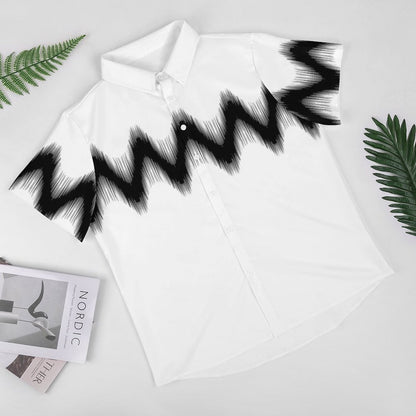 Men's Fashion Casual Printed Short Sleeve Shirts 2306102200