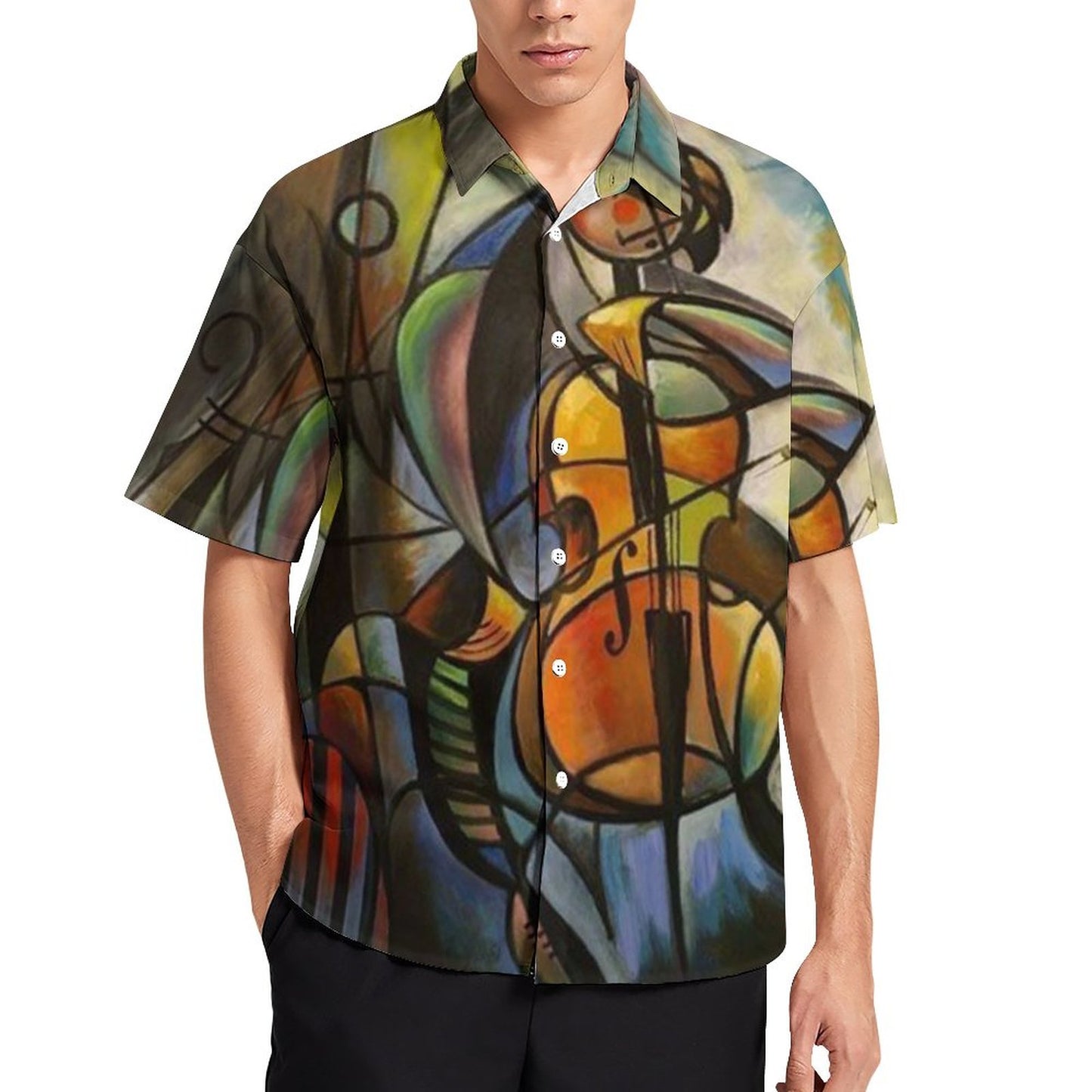Men's Hawaiian Print Resort Shirt 2305102021