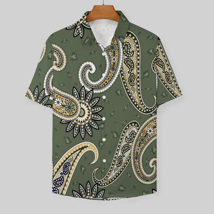 Men's Fashion Casual Printed Short Sleeve Shirts 2306105118