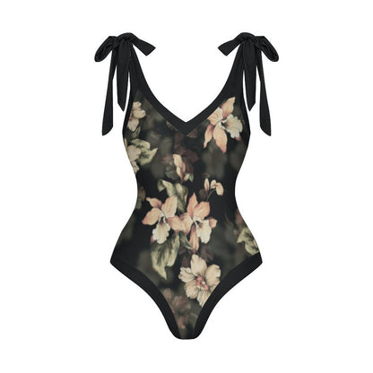 Casual Printed One-Piece Swimsuit And Cover Up 2305102492