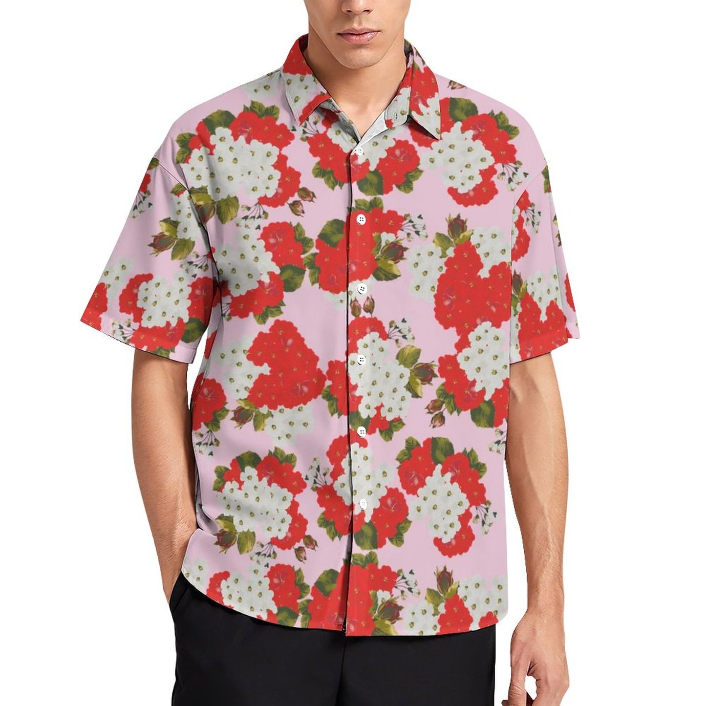 Men's Fashion Casual Printed Short Sleeve Shirts 2305107115