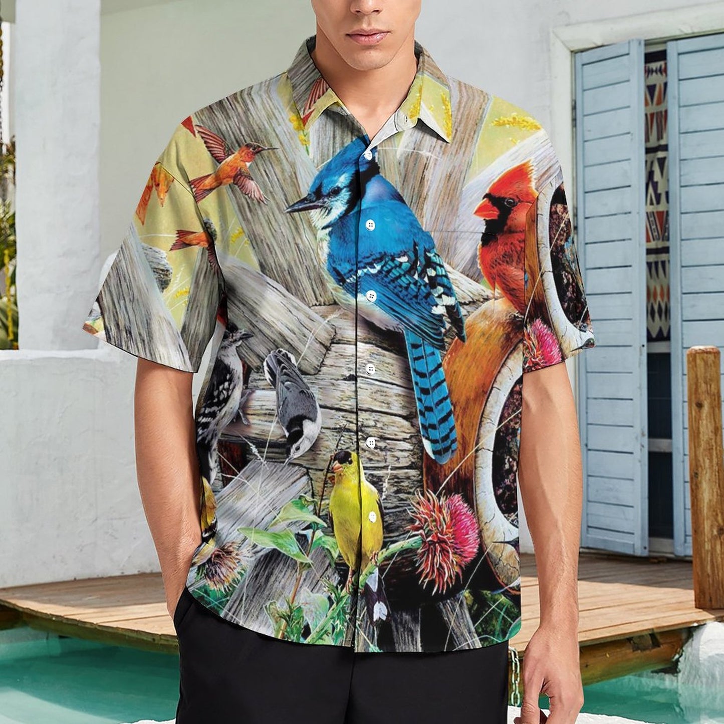 Men's Hawaiian Casual Short Sleeve Shirt 2306103506