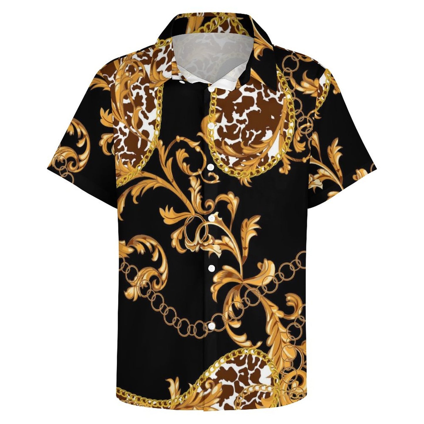 Men's Fashion Casual Printed Short Sleeve Shirts 2306105122
