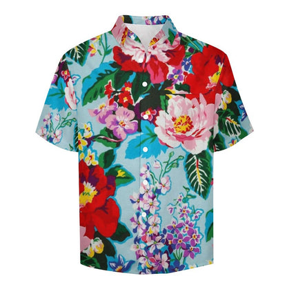 Men's Botanical Art Print Vacation Hawaiian Shirt 2305106644