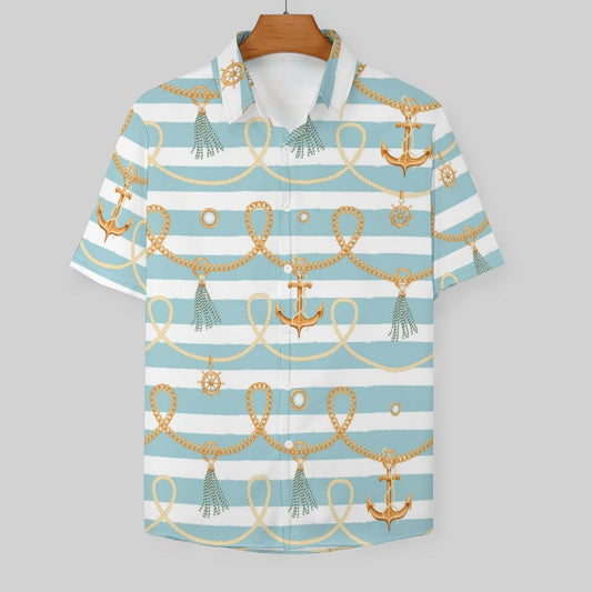 Men's Fashion Casual Printed Short Sleeve Shirts 2306101058