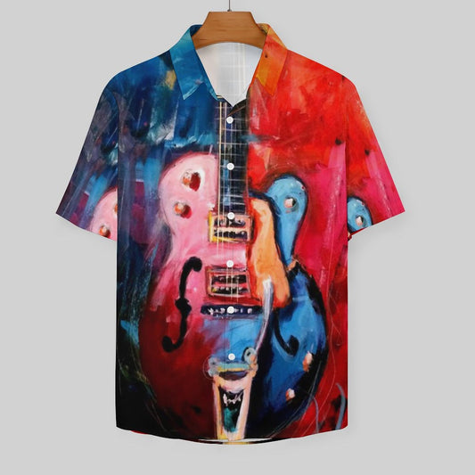 Men's Hawaiian Print Resort Shirt 2305102034
