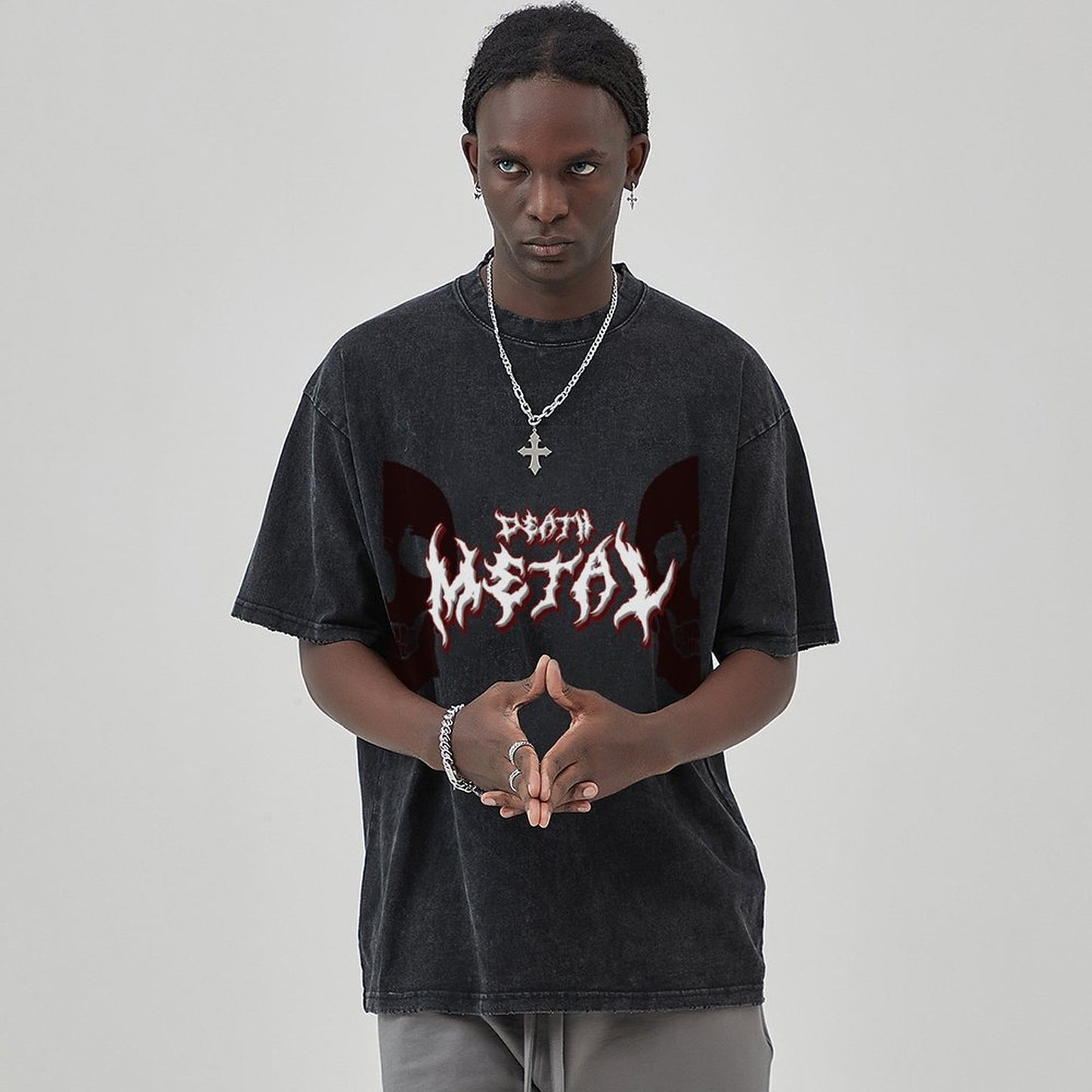 Unisex Vintage Solid Wash T-Shirts 2305102845