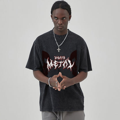 Unisex Vintage Solid Wash T-Shirts 2305102845