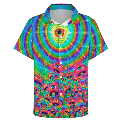 Men's Fashion Casual Printed Short Sleeve Shirts 2306104436