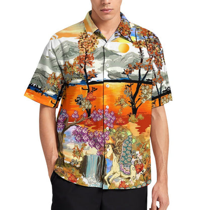 Men's Hawaiian Casual Short Sleeve Shirt 2306105724