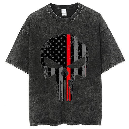 Unisex Vintage Solid Wash T-Shirts 2305104097