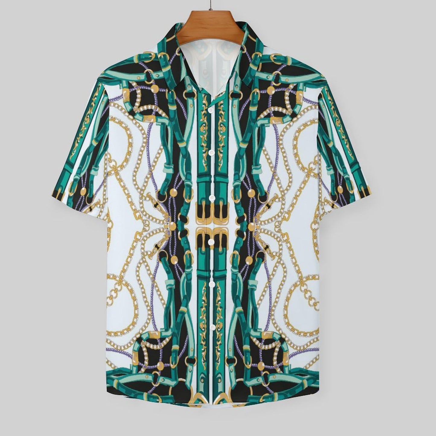 Men's Fashion Casual Printed Short Sleeve Shirts 2306100959