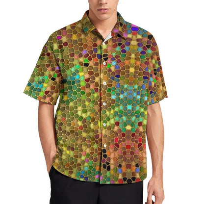 Men's Fashion Casual Printed Short Sleeve Shirts 2306101715