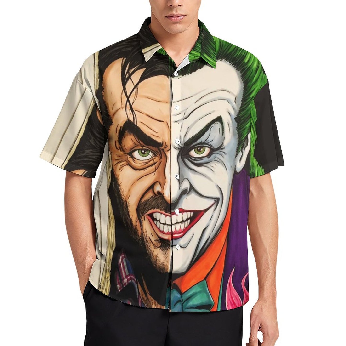 Men's Fashion Casual Printed Short Sleeve Shirts 2306104384