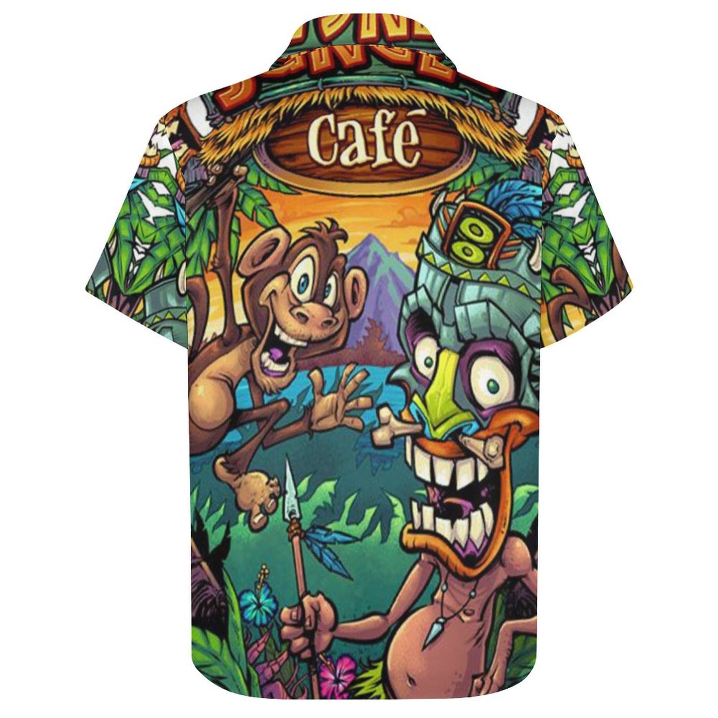 Men's Hawaiian Print Resort Shirt 2305101681