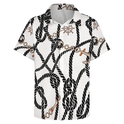 Men's Fashion Casual Printed Short Sleeve Shirts 2306100946