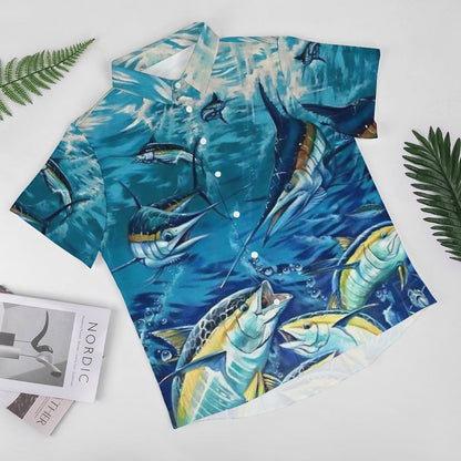 Men's Fashion Casual Printed Short Sleeve Shirts 2306101865