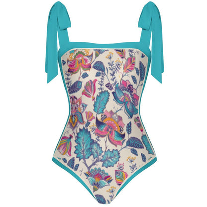 Fashion Printed One Piece Swimsuit And Cover Up 2305104620