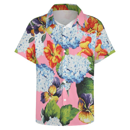 Men's Fashion Casual Printed Short Sleeve Shirts 2305107081