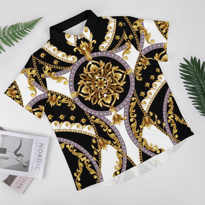 Men's Fashion Casual Printed Short Sleeve Shirts 2306101338