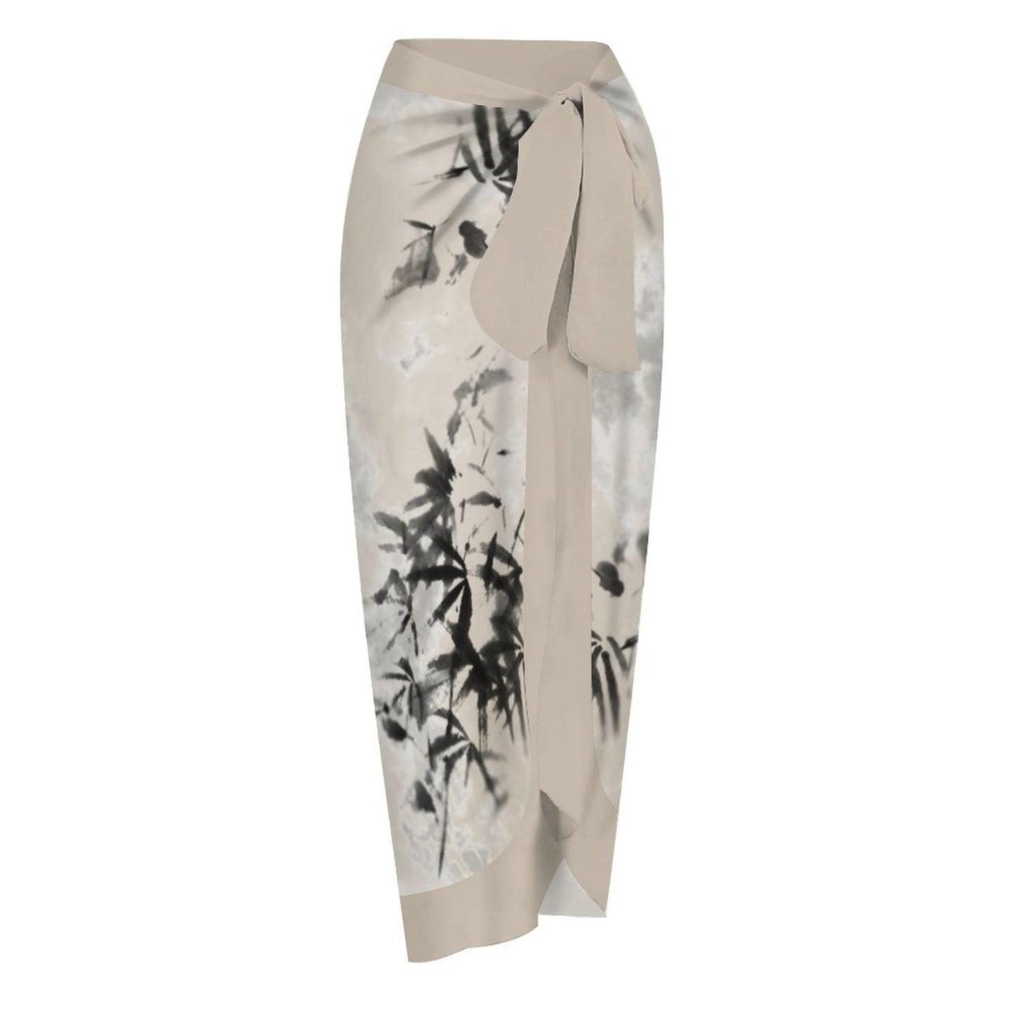 Casual Printed One-Piece Swimsuit And Cover Up 2305102606