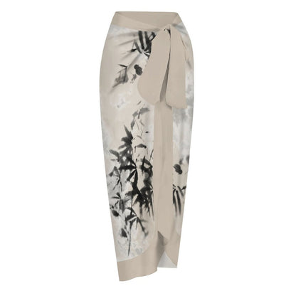 Casual Printed One-Piece Swimsuit And Cover Up 2305102606