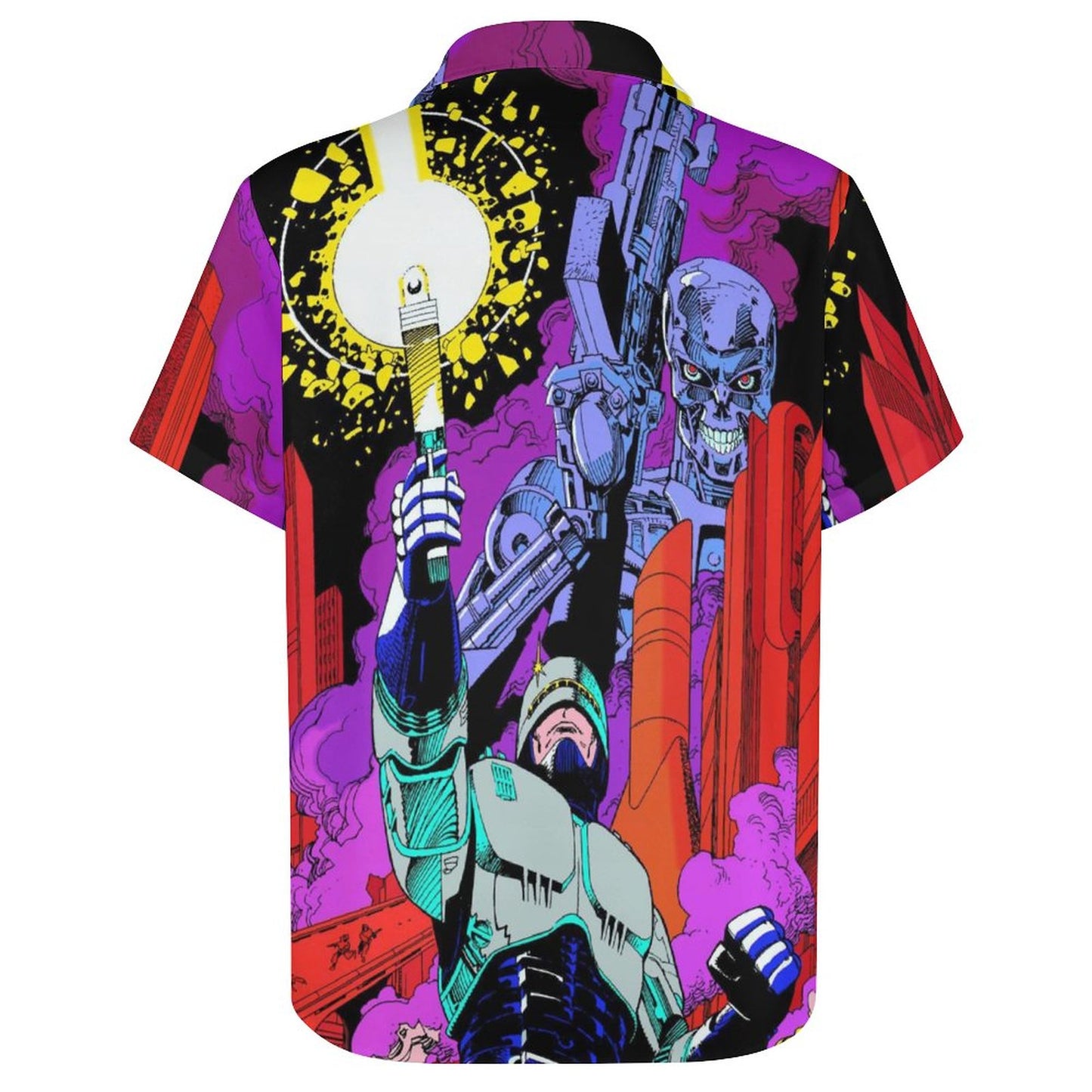 Men's Fashion Casual Printed Short Sleeve Shirts 2306104389