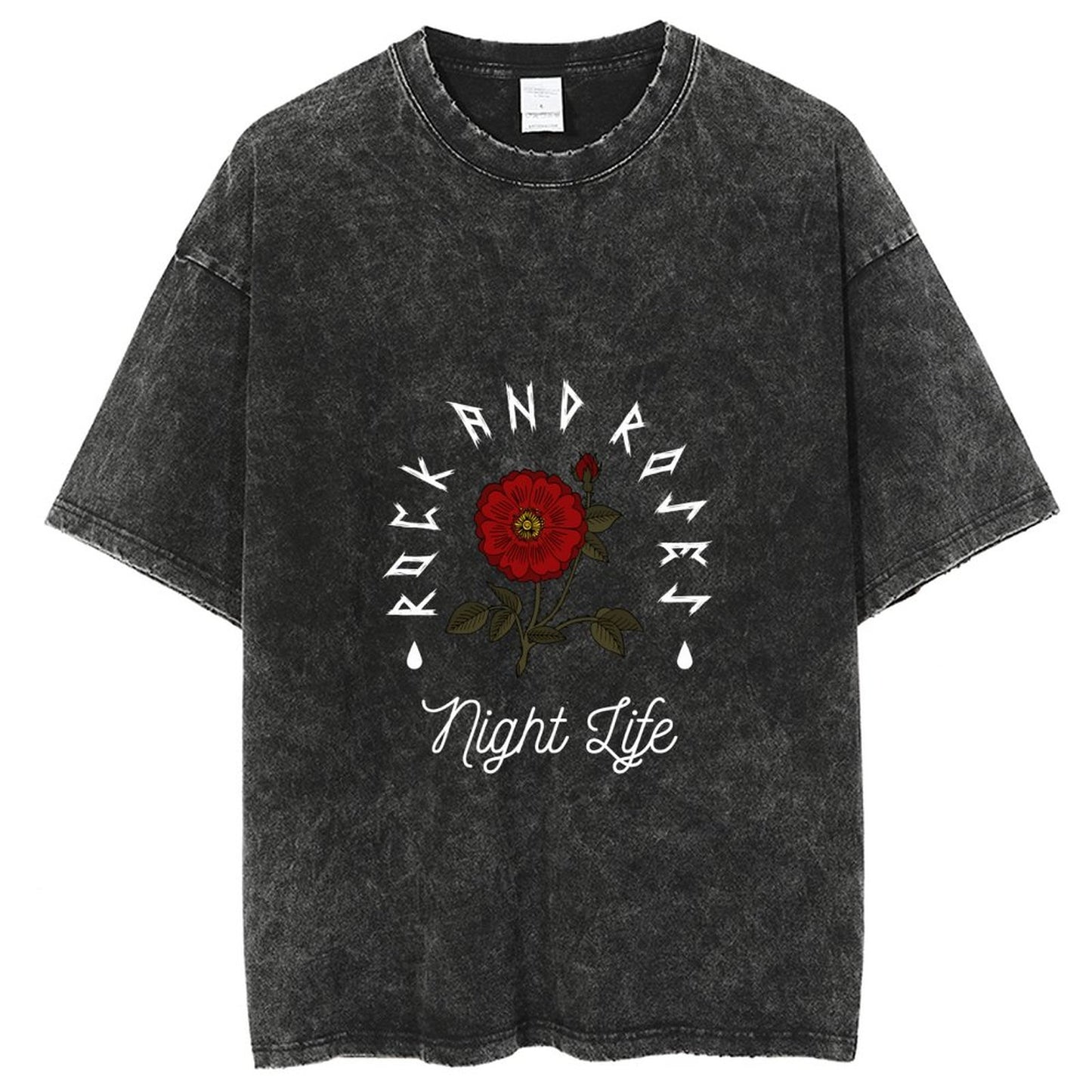 Unisex Vintage Solid Wash T-Shirts 2305102641