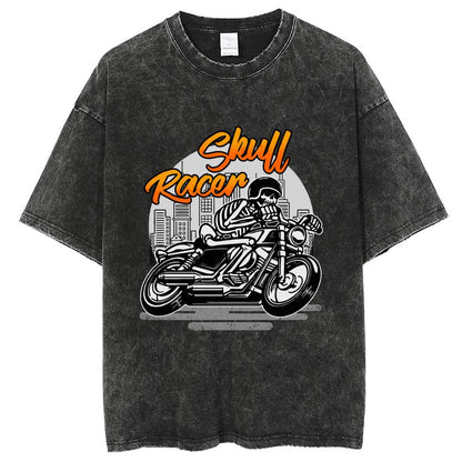 Unisex Vintage Solid Wash T-Shirts 2305102838