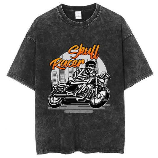 Unisex Vintage Solid Wash T-Shirts 2305102838