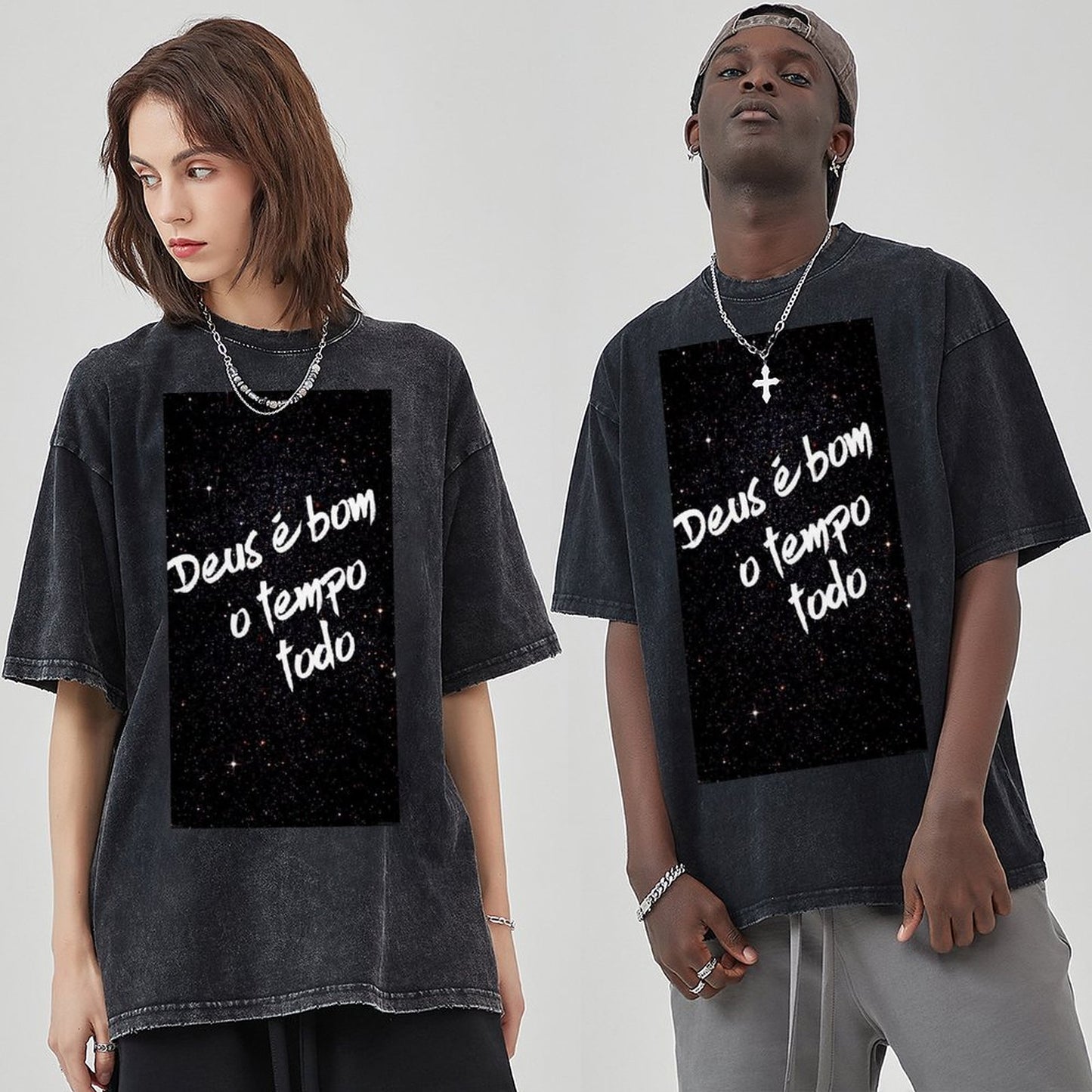 Unisex Vintage Solid Wash T-Shirts 2305103949