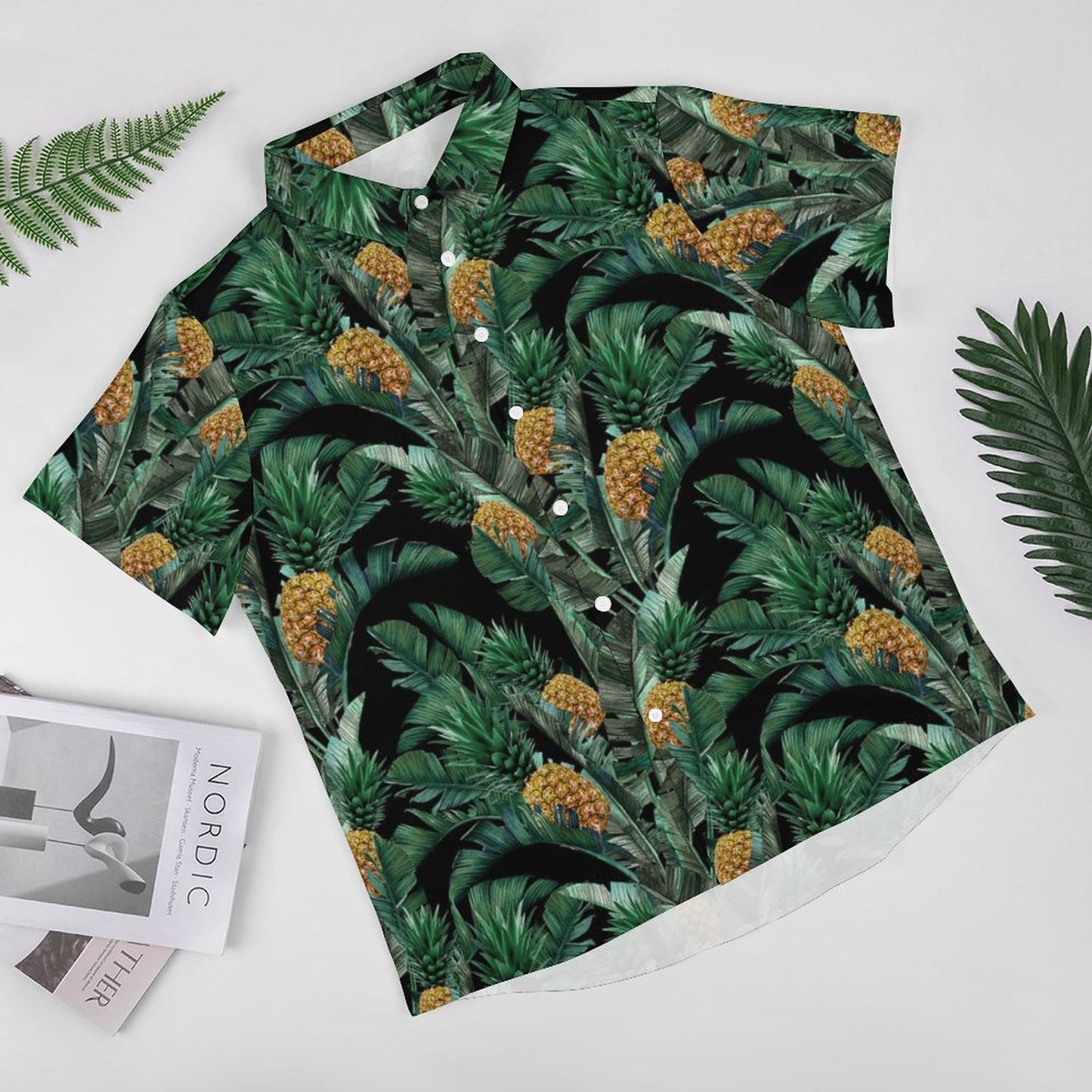 Men's Fashion Casual Printed Short Sleeve Shirts 2305107114
