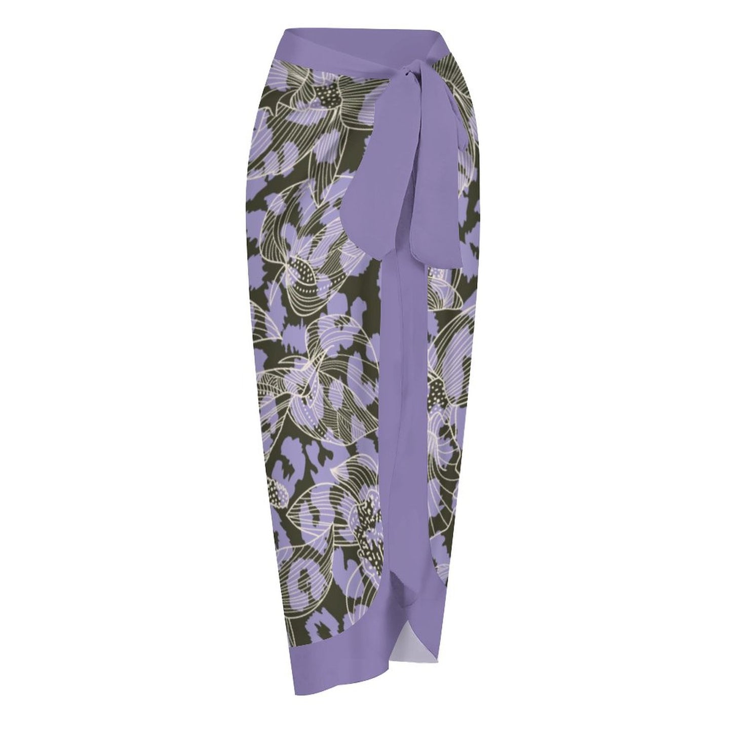 Casual Printed One-Piece Swimsuit And Cover Up 2305102871