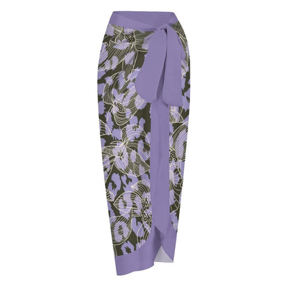 Casual Printed One-Piece Swimsuit And Cover Up 2305102871