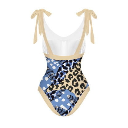 Casual Printed One-Piece Swimsuit And Cover Up 2305102874