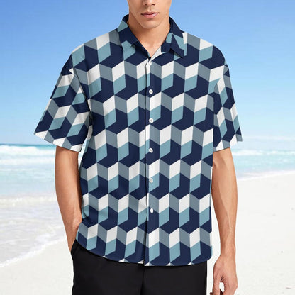 Men's Fashion Casual Printed Short Sleeve Shirts 2306101896