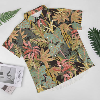 Men's Hawaiian Print Resort Shirt 2305101465