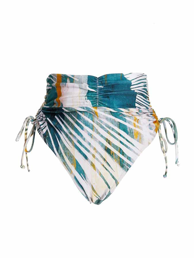 Fashion Print Split Swimsuit