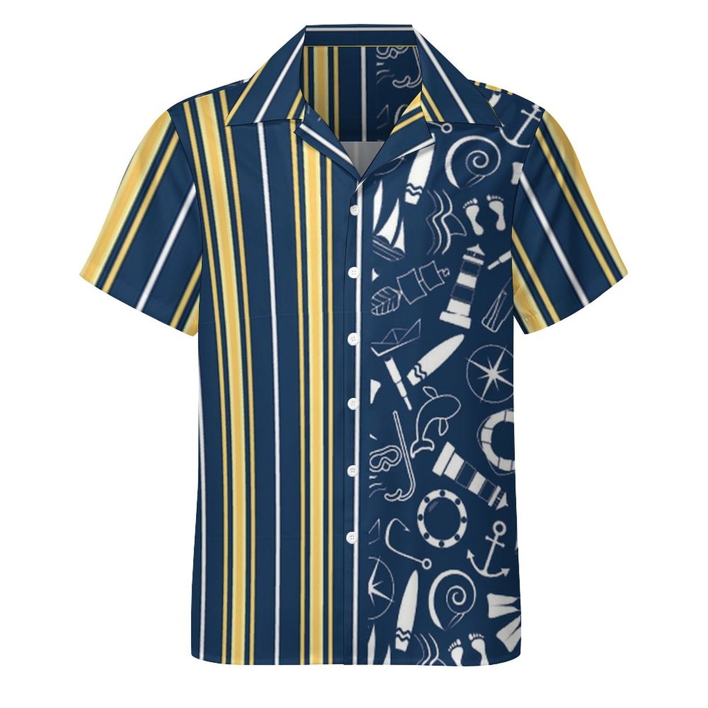 Men's Hawaiian Print Casual Shirt 2304104637