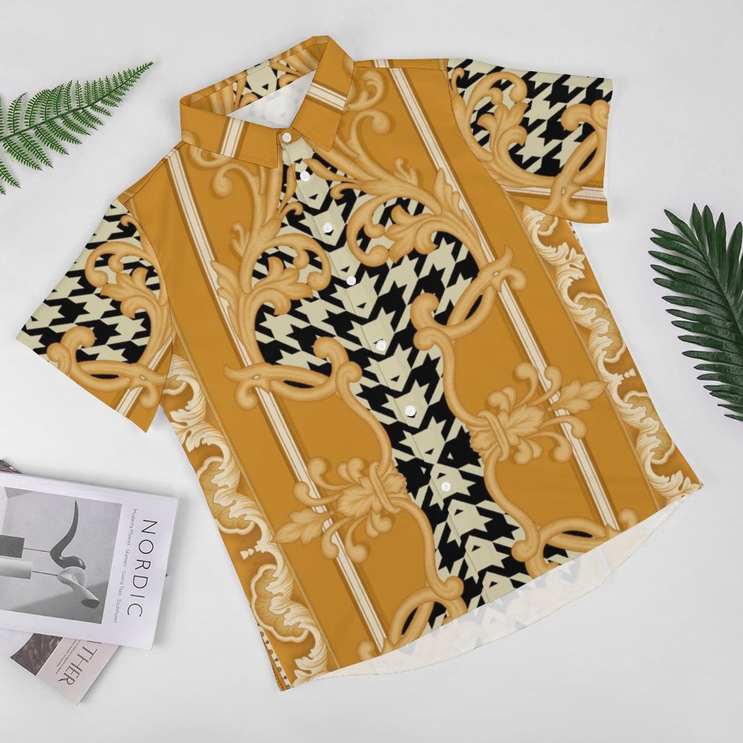 Men's Fashion Casual Printed Short Sleeve Shirts 2306101114