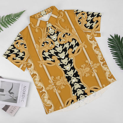 Men's Fashion Casual Printed Short Sleeve Shirts 2306101114