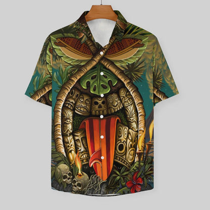 Men's Hawaiian Print Resort Shirt 2305101685