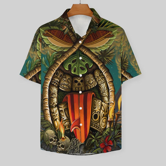 Men's Hawaiian Print Resort Shirt 2305101685