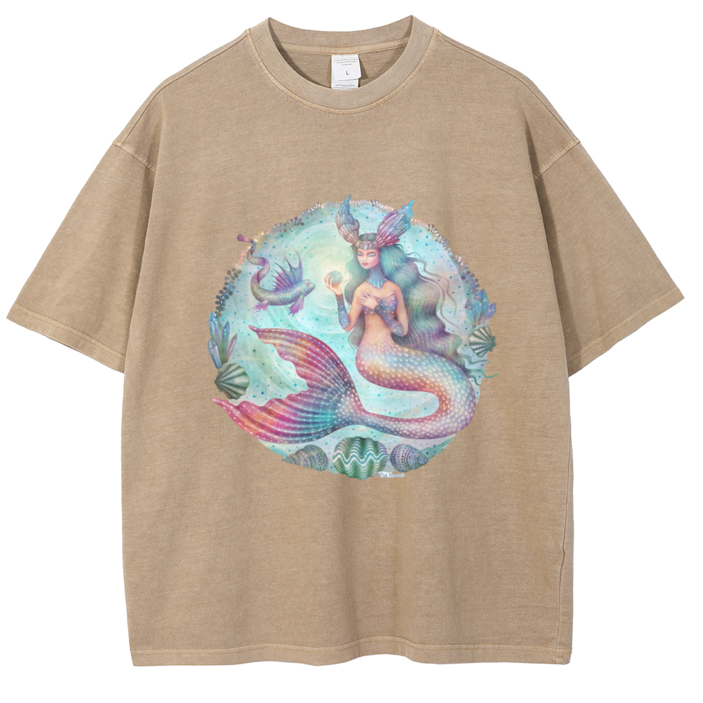 Mens Cotton Wash Solid T-Shirts Oversized Unisex Short Sleeve Streetwear Rap Hip Hop Basic Tee Tops