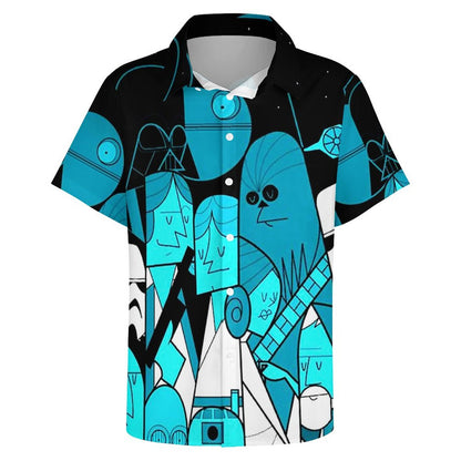 Men's Fashion Casual Printed Short Sleeve Shirts 2306101602