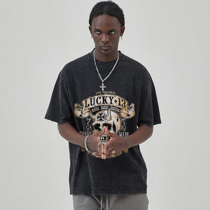 Unisex Vintage Solid Wash T-Shirts 2305101604
