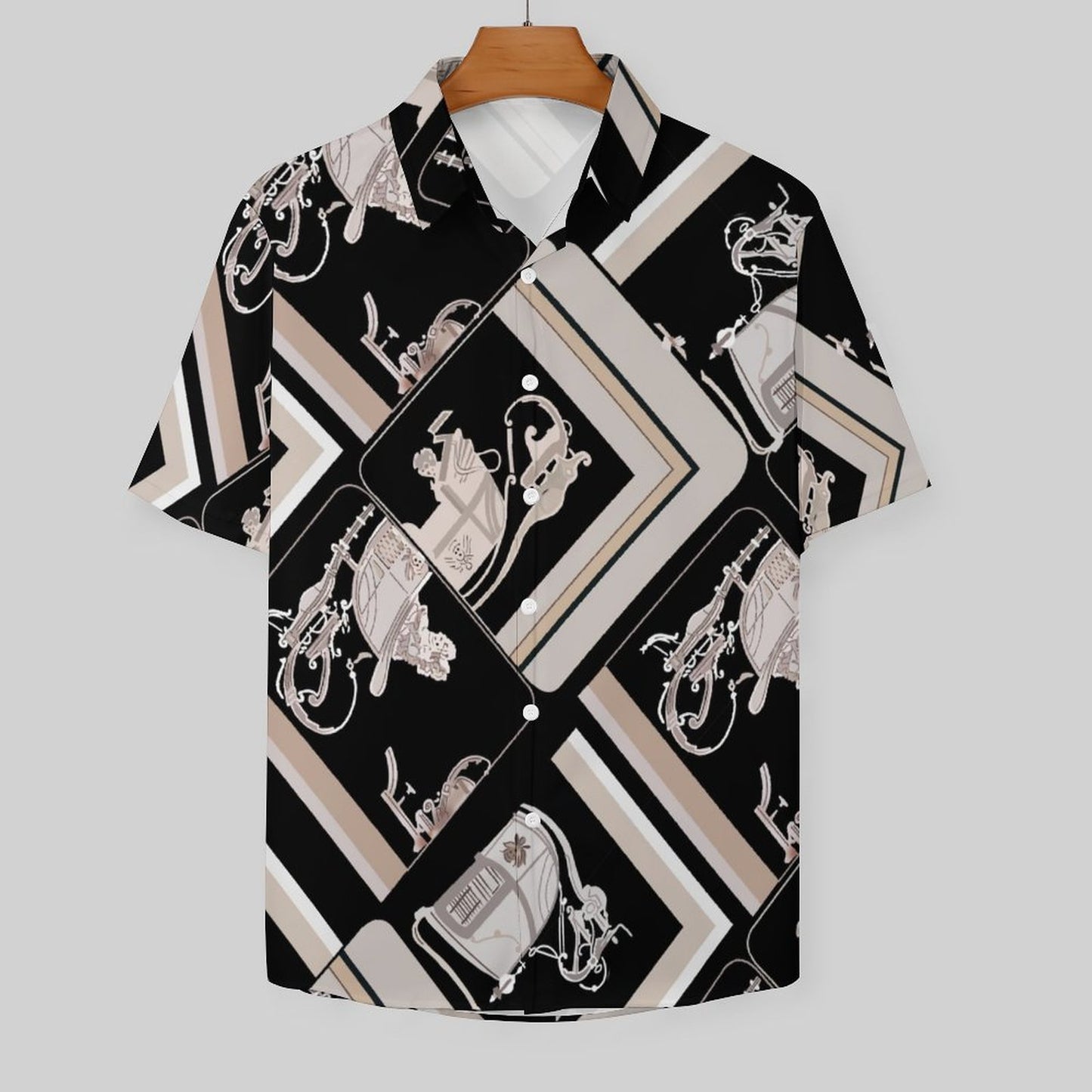 Men's Fashion Casual Printed Short Sleeve Shirts 2306100945