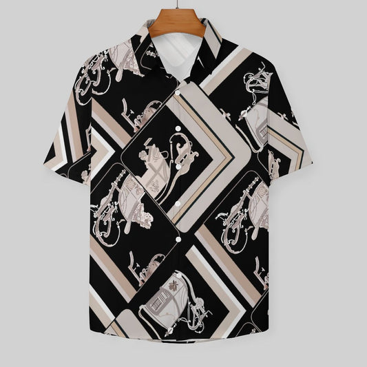 Men's Fashion Casual Printed Short Sleeve Shirts 2306100945