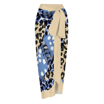 Casual Printed One-Piece Swimsuit And Cover Up 2305102874