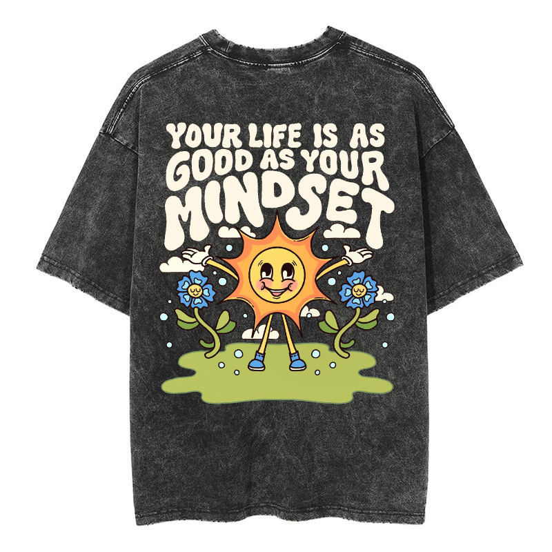 Mens Cotton Wash Solid T-Shirts Oversized Unisex Short Sleeve Streetwear Rap Hip Hop Basic Tee Tops